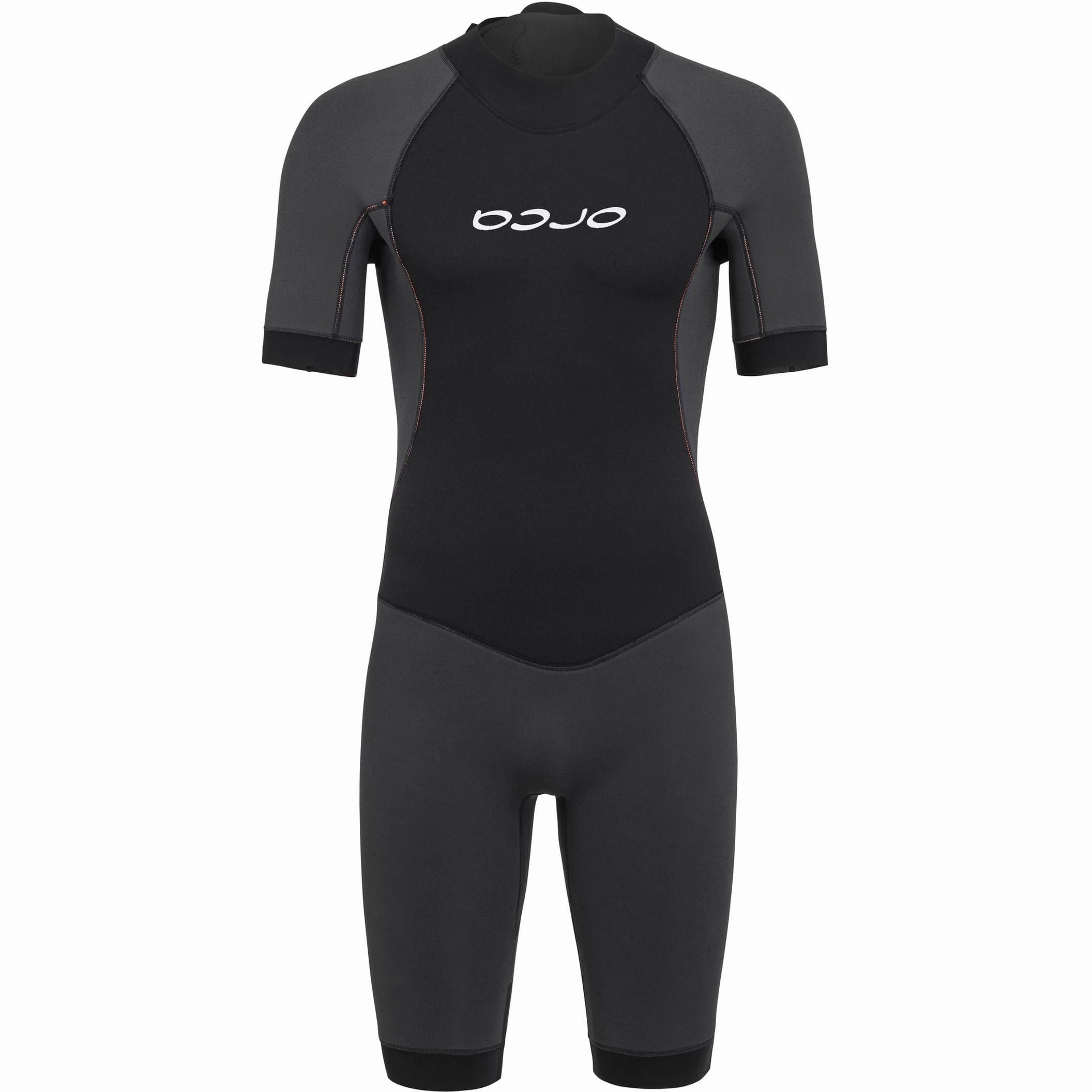 Orca Vitalis Shorty Openwater Mens Wetsuit - Black Trans Glow