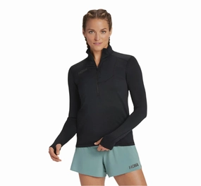 Womens HOKA ?C W 1/2 ZIP Fable Core