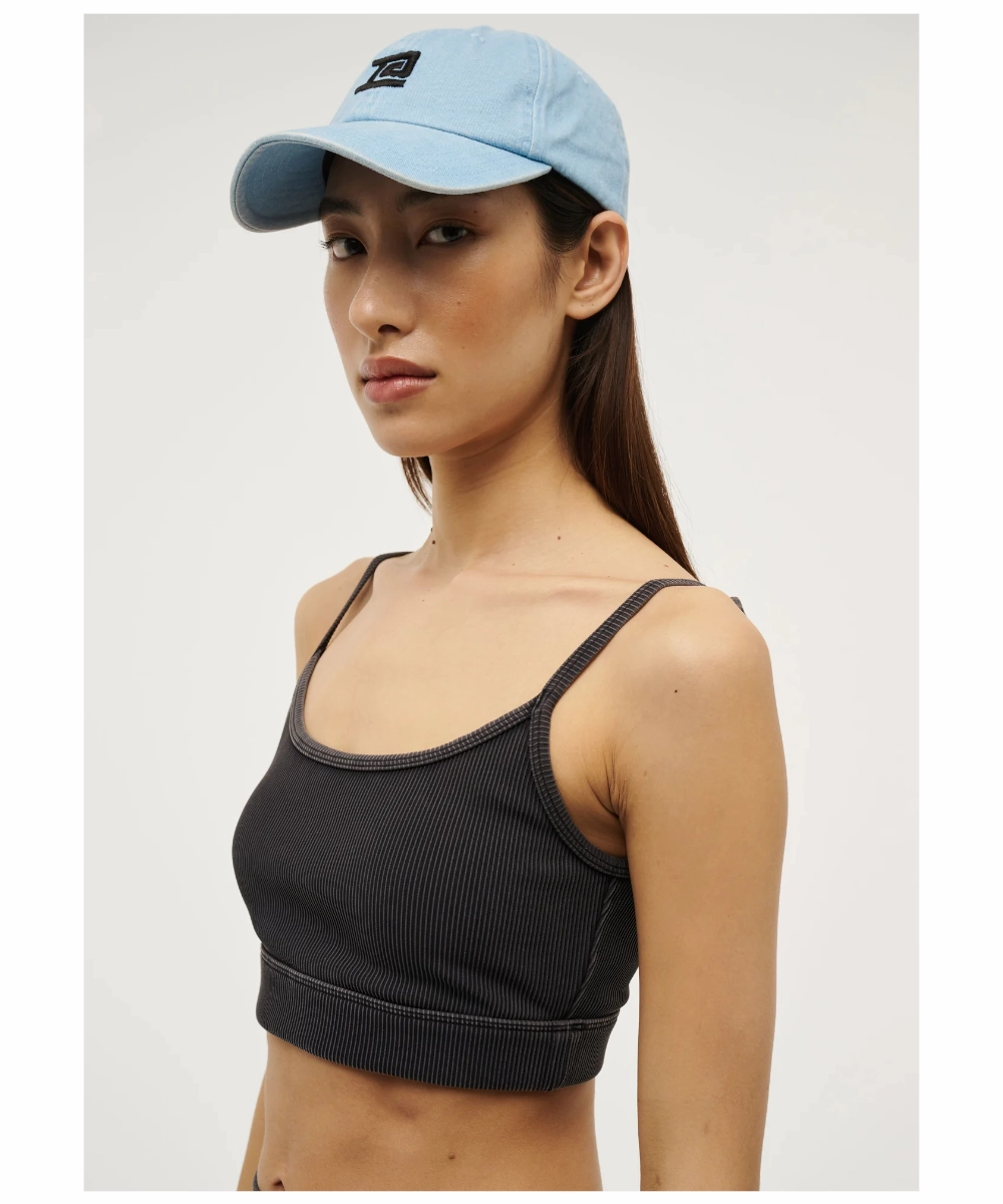 FourWayStretchClothing Smooth Line P.E Nation Actualise Sports Bra (Washed Black)
