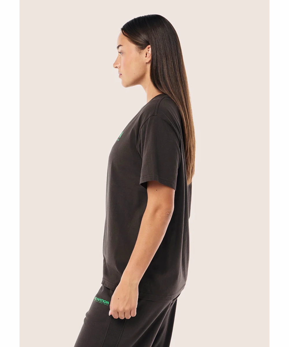 P.E Nation Aero SS Tee (Caviar) LightweightKnit Translucent Soul