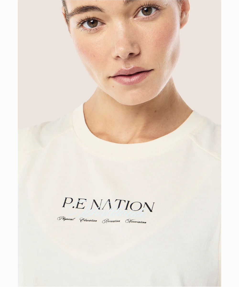 P.E Nation Ascent Tank (Whisper White) Reinforced Knees