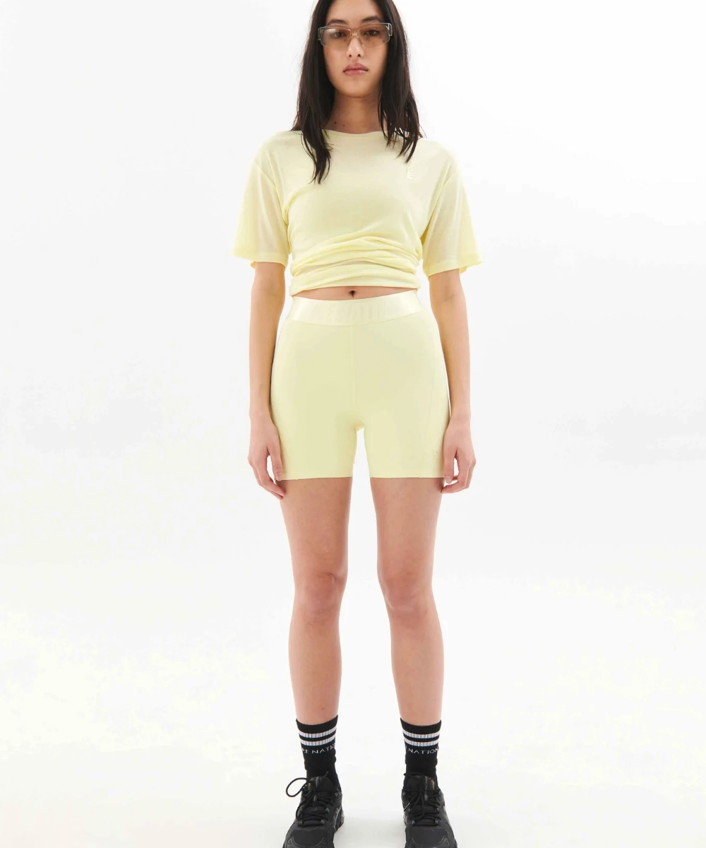 Shine Fit P.E Nation Backcheck Bike Short (Wax Yellow)