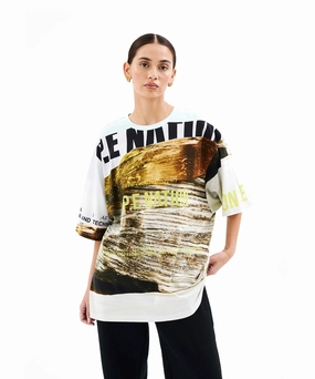 Tech Edge Vegan Mood P.E Nation Bermuda Tee (Scene Print)
