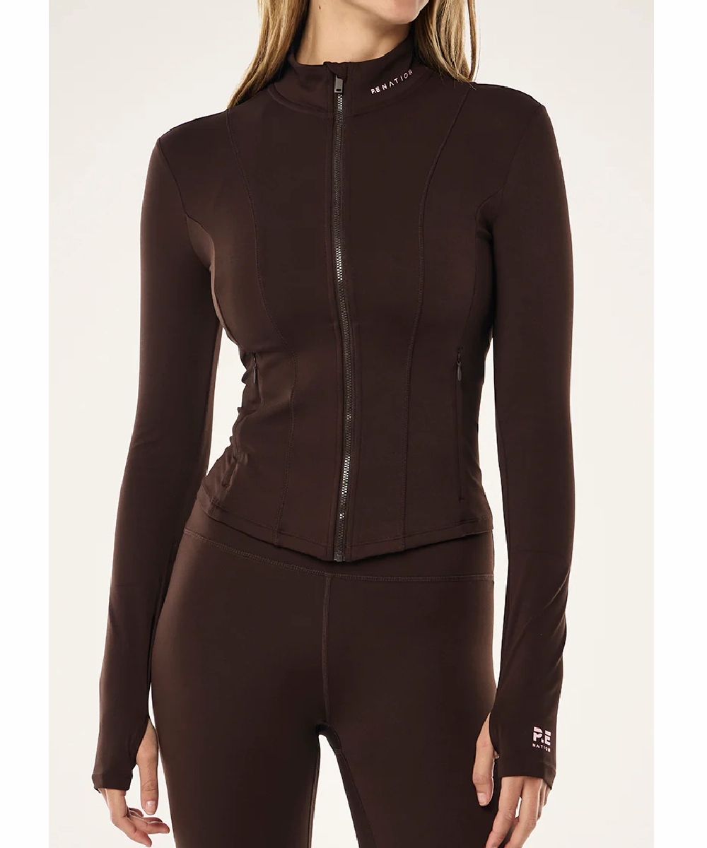 P.E Nation Breakthrough Jacket (Espresso) Stage Feel EcoFriendlyProduction