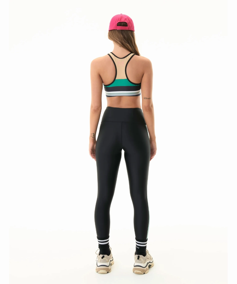 Organic Cotton Certification Love Glow P.E Nation Division One Legging (Black)