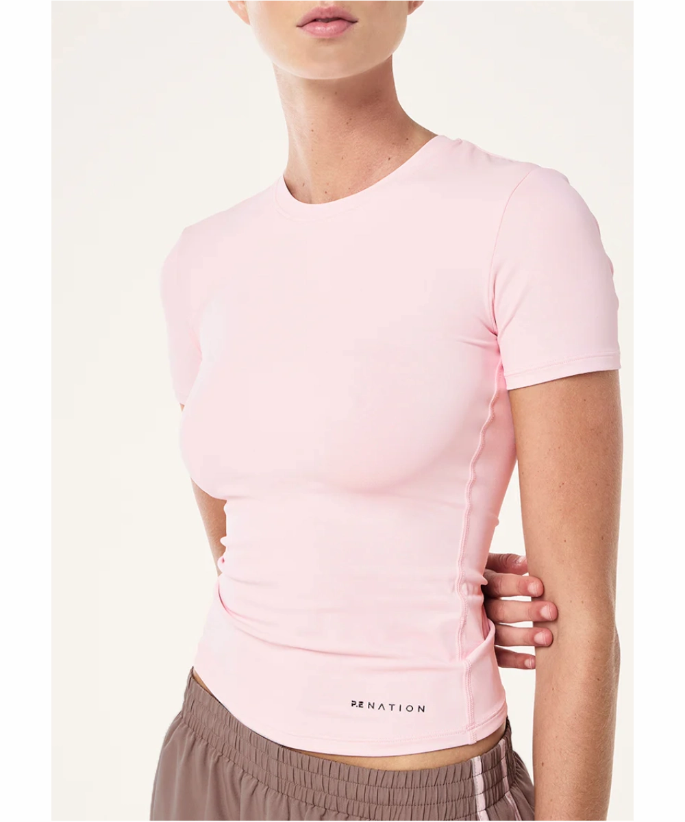Party Guest AntiPillingFabric P.E Nation Foundation SS Tee (Chalk Pink)