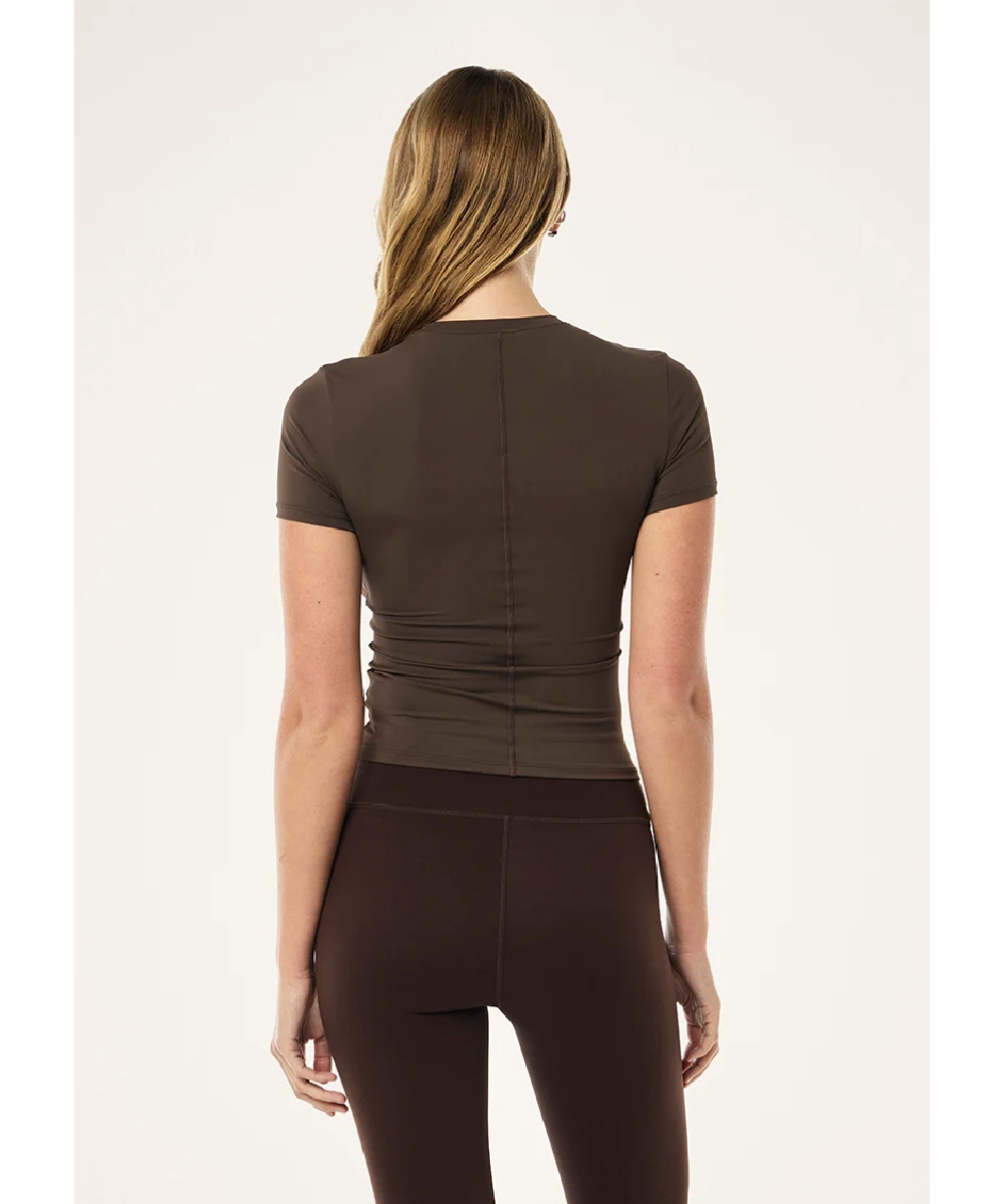 P.E Nation Foundation SS Tee (Light Espresso) AntiOdor Fabric Swim Easy