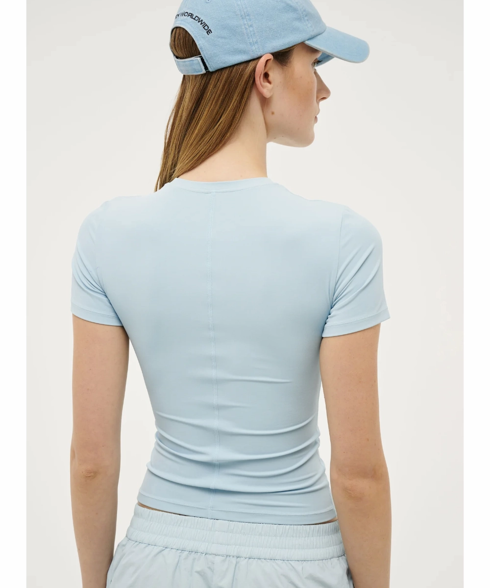 P.E Nation Foundation SS Tee (Sky Blue) Tagless Labeling Permanent Crease
