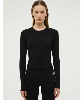 Travel Light Glass Fit P.E Nation Free Play 3.0 Long Sleeve Ribbed Tee (Black)