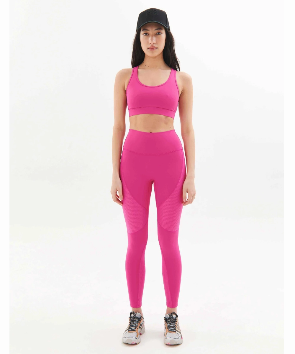 P.E Nation Free Play Legging (Raspberry Rose) Commute Ease Open Glow