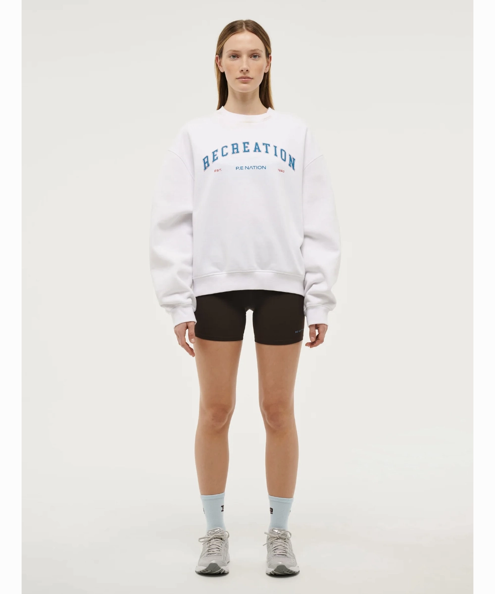 P.E Nation Hayward Sweat (Optic White) temperature regulation Minimal Mood