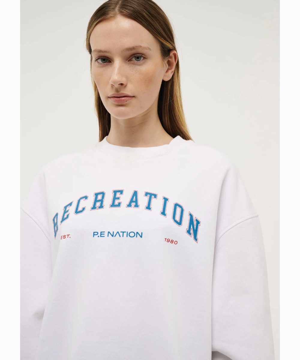 P.E Nation Hayward Sweat (Optic White) Earth Fit Kid Play