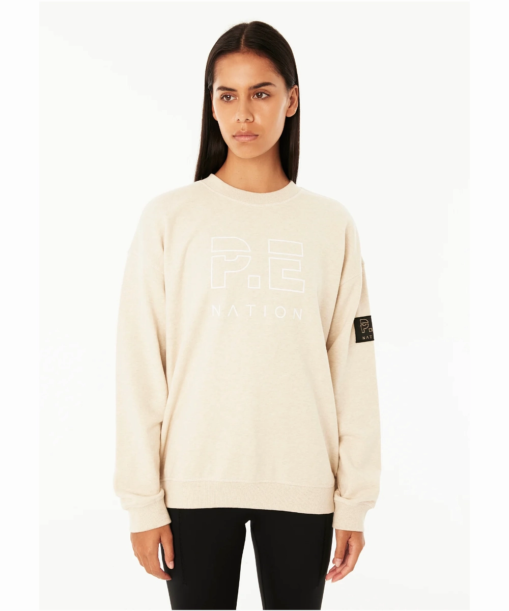QuickReleaseFastener Zen Glow P.E Nation Heads Up Sweat (Oatmeal Marle)