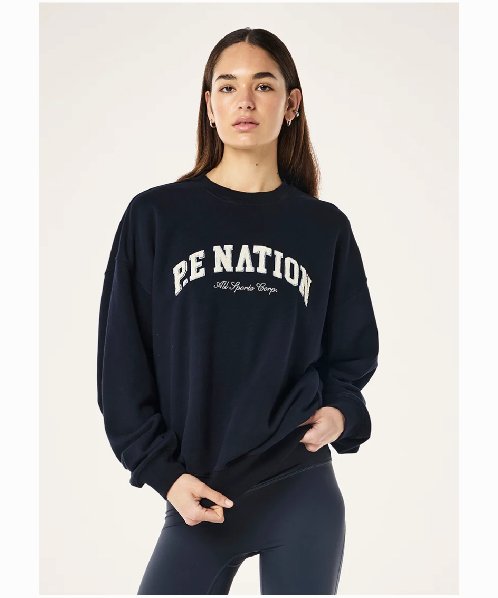 Focus Fit Breathable Material P.E Nation Heritage Sweat (Dark Sapphire)