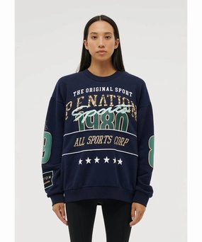 P.E Nation Inglewood Sweat (Dark Navy) Ventilation Panels SustainableBlend