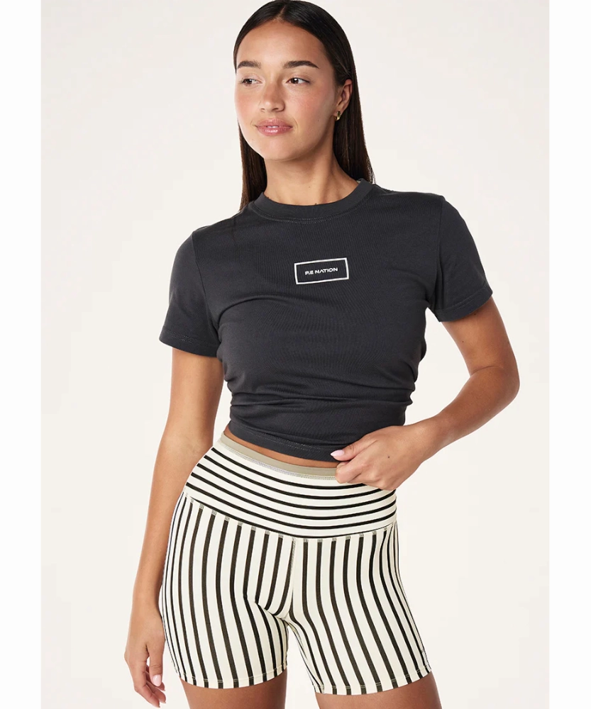 P.E Nation Kite Tee (Washed Black) Functional Fit
