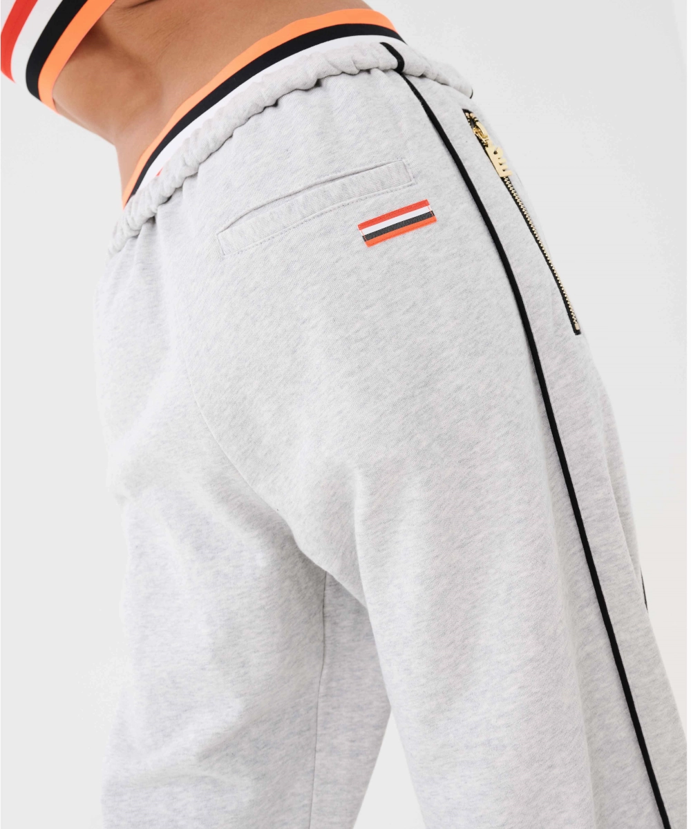 P.E Nation Legacy Organic Cotton Recycled Trackpants (Grey Marl) VentilatedKnit Stretchable Waistband