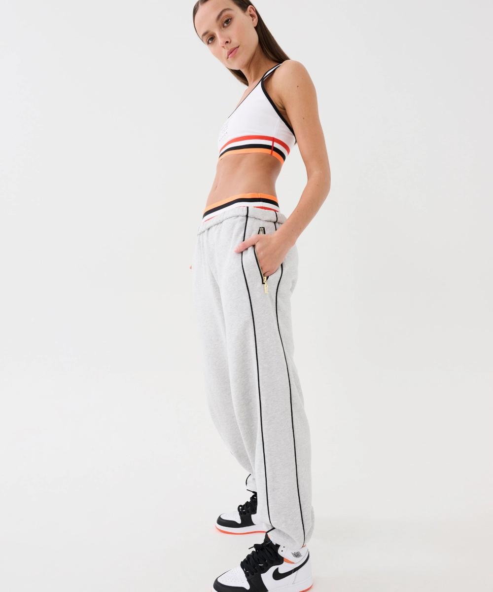 OdorControl Technology Boss Vibe P.E Nation Legacy Organic Cotton Recycled Trackpants (Grey Marl)