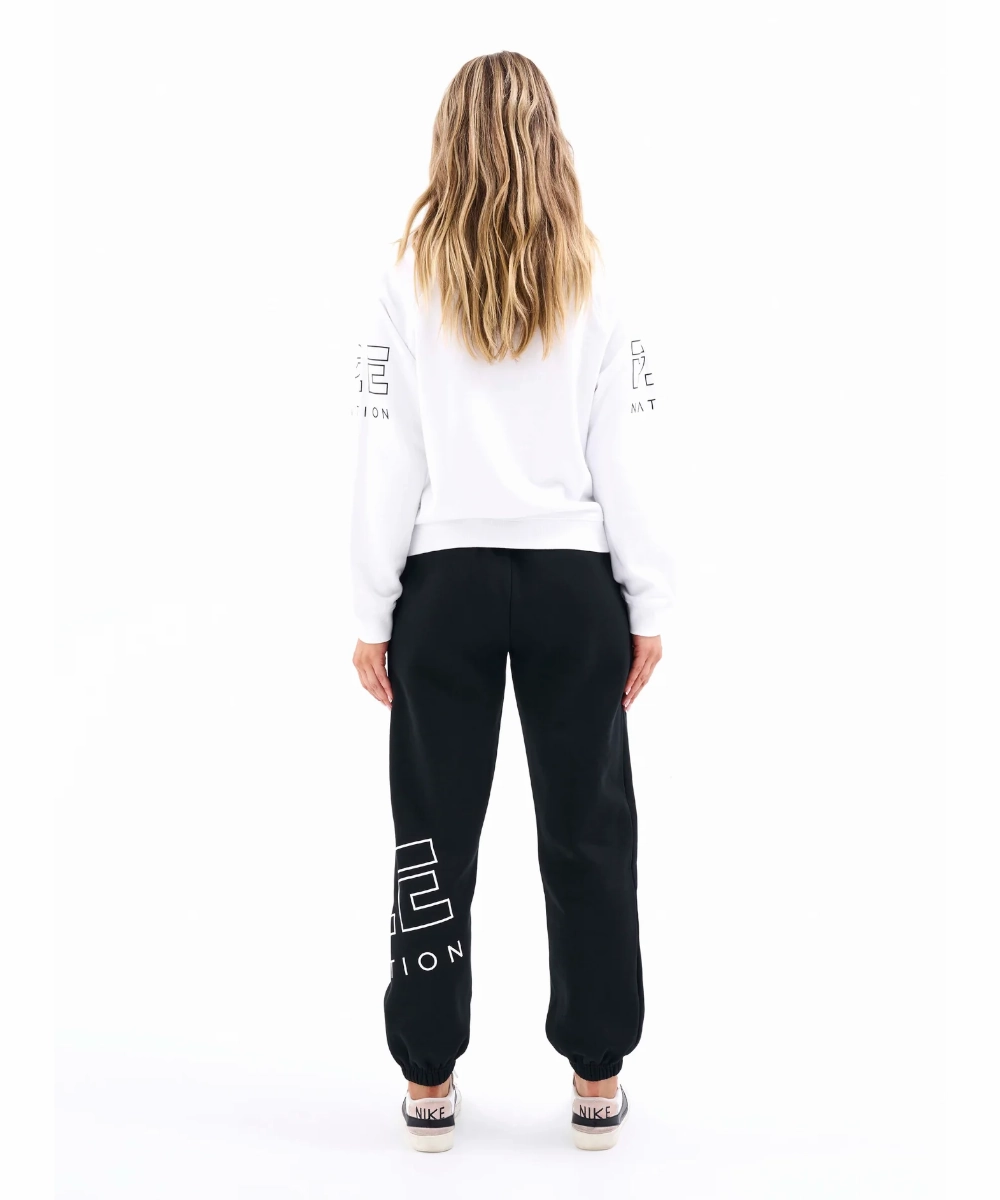 P.E Nation Moneyball Sweater (Optic White) UVProtectionFabric
