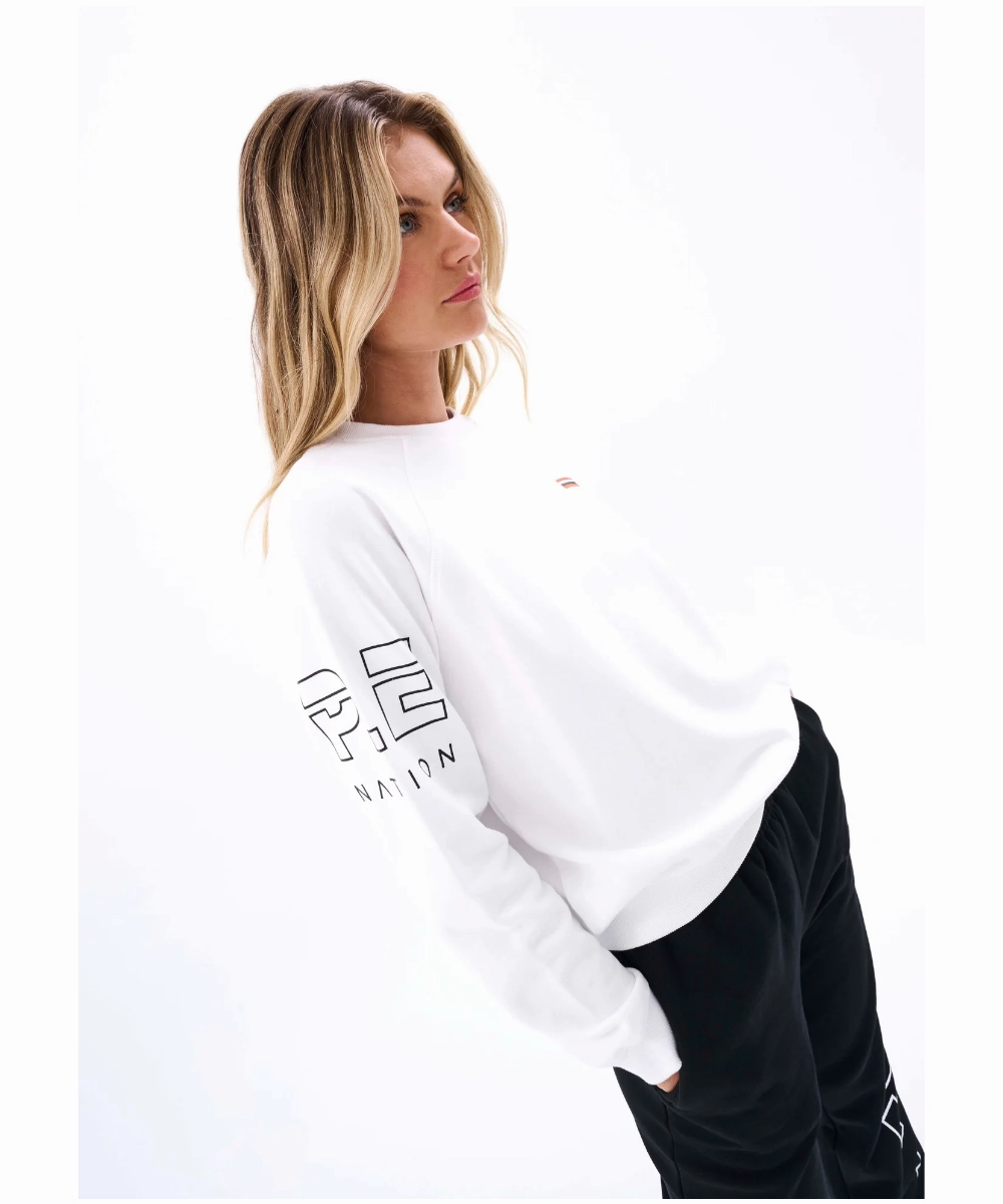 Plane Mood P.E Nation Moneyball Sweater (Optic White)