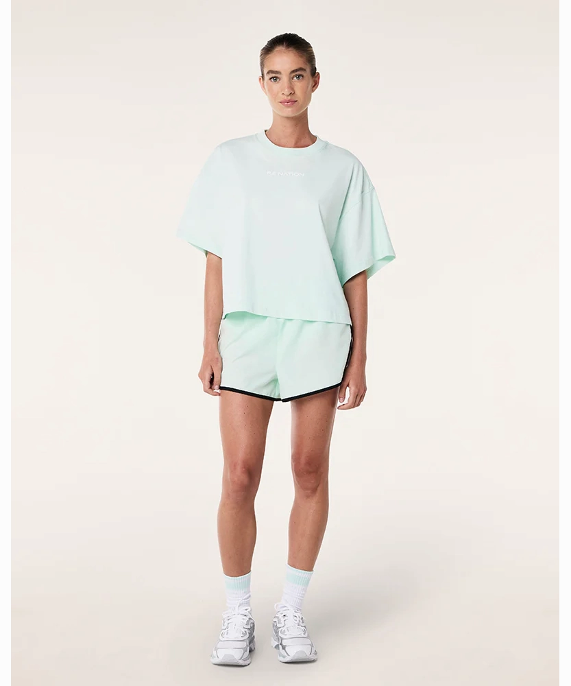 Durable Reinforcements SustainableTextiles P.E Nation Namedrop Oversized Tee (Hint of Mint)