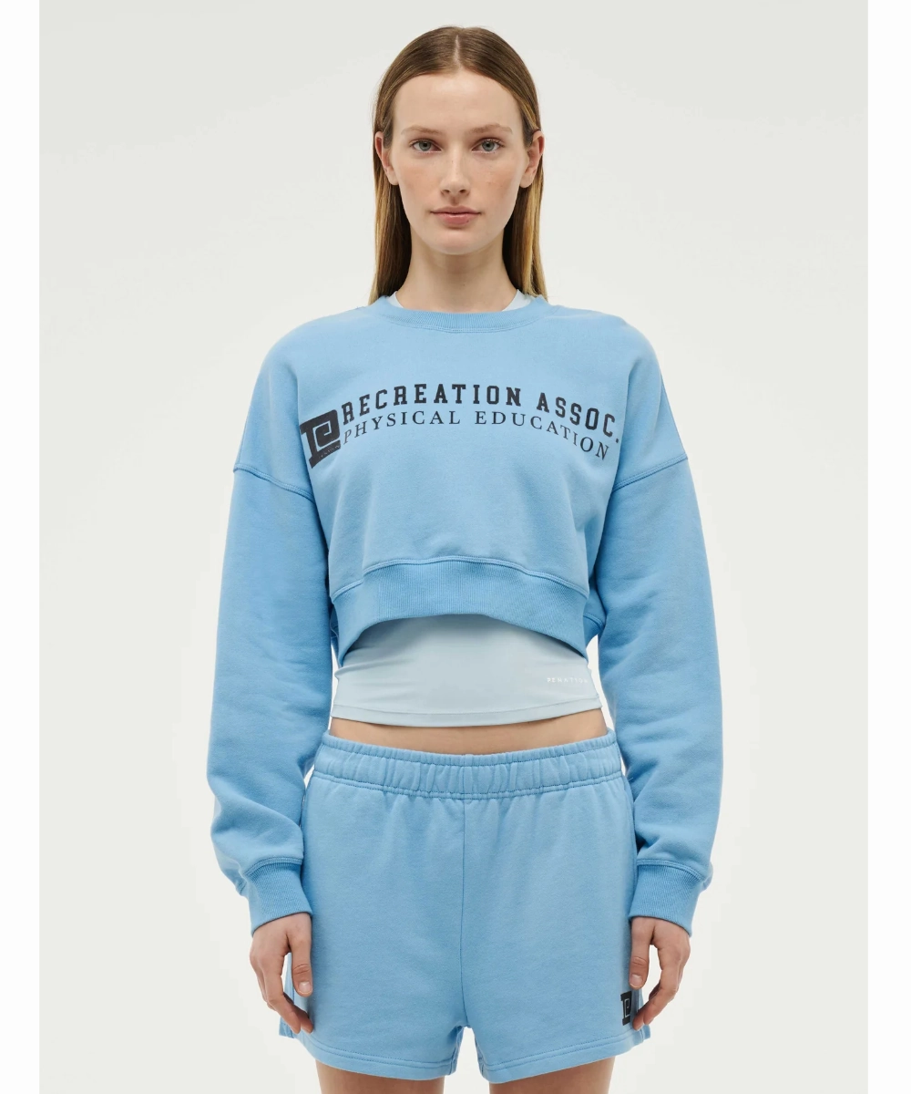 P.E Nation Rally Sweat (Bright Blue) PreShrunk Cotton Vision Glow