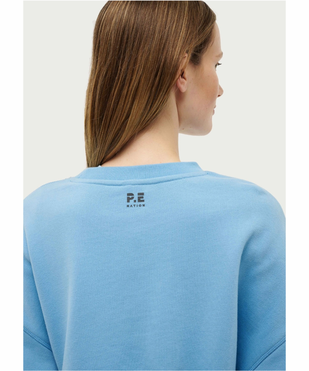 ReflectiveTrimDetails P.E Nation Rally Sweat (Bright Blue)