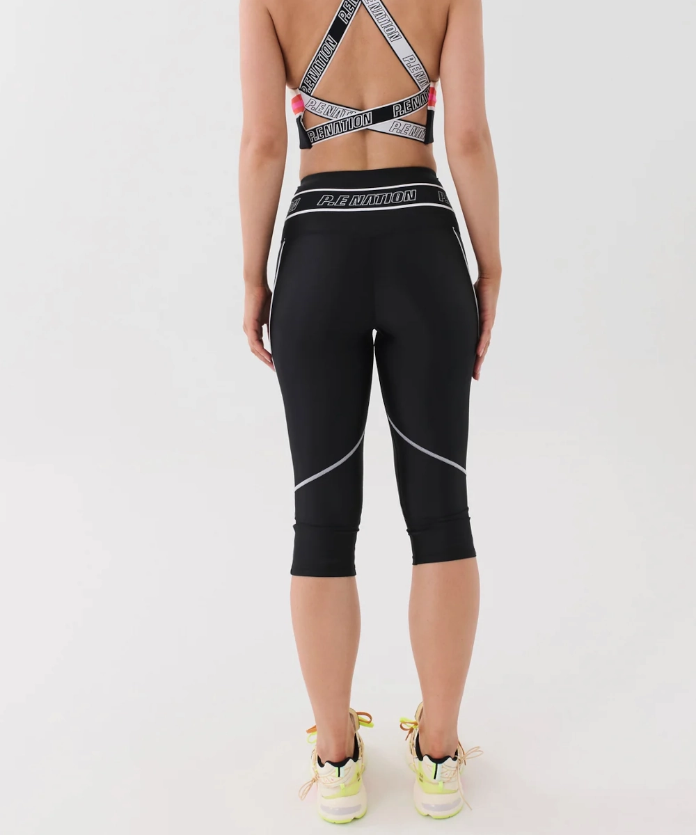 P.E Nation Reformer Crop Legging (Black) HypoallergenicTextile