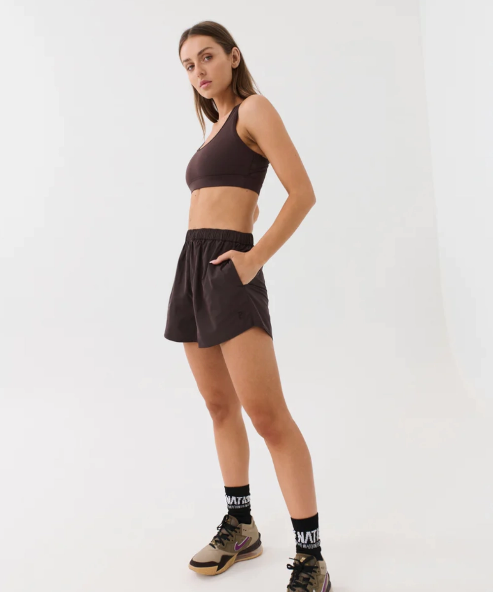P.E Nation Reverb Short (Coffee Bean) Loose Fit