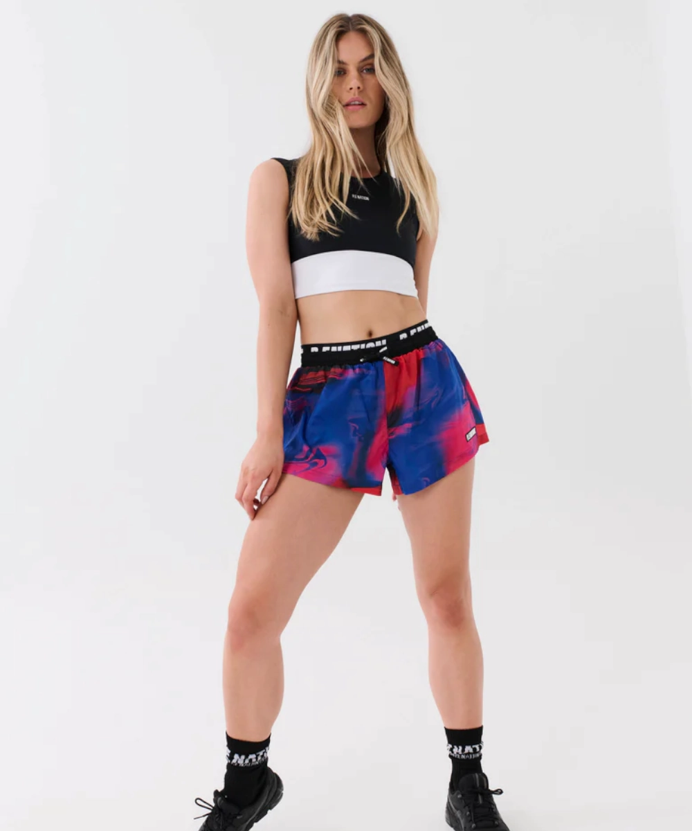 P.E Nation Rewind Short (Overlay Print) QuickAccessPockets