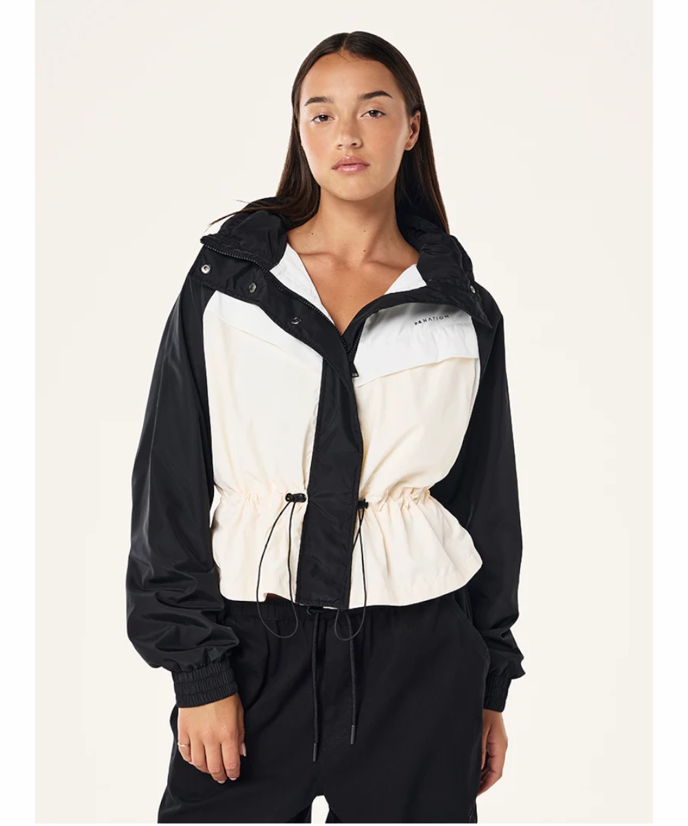 P.E Nation Shelter Jacket (Black/White) Design Soul NonRestrictive Cut