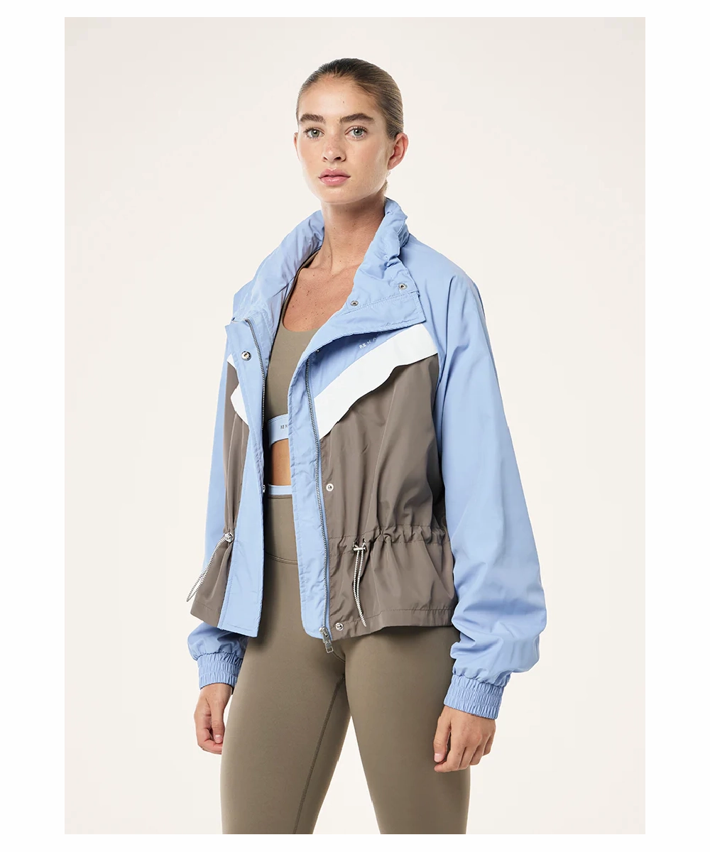 P.E Nation Shelter Jacket (Dusty Blue) Calm Wave ElasticFree