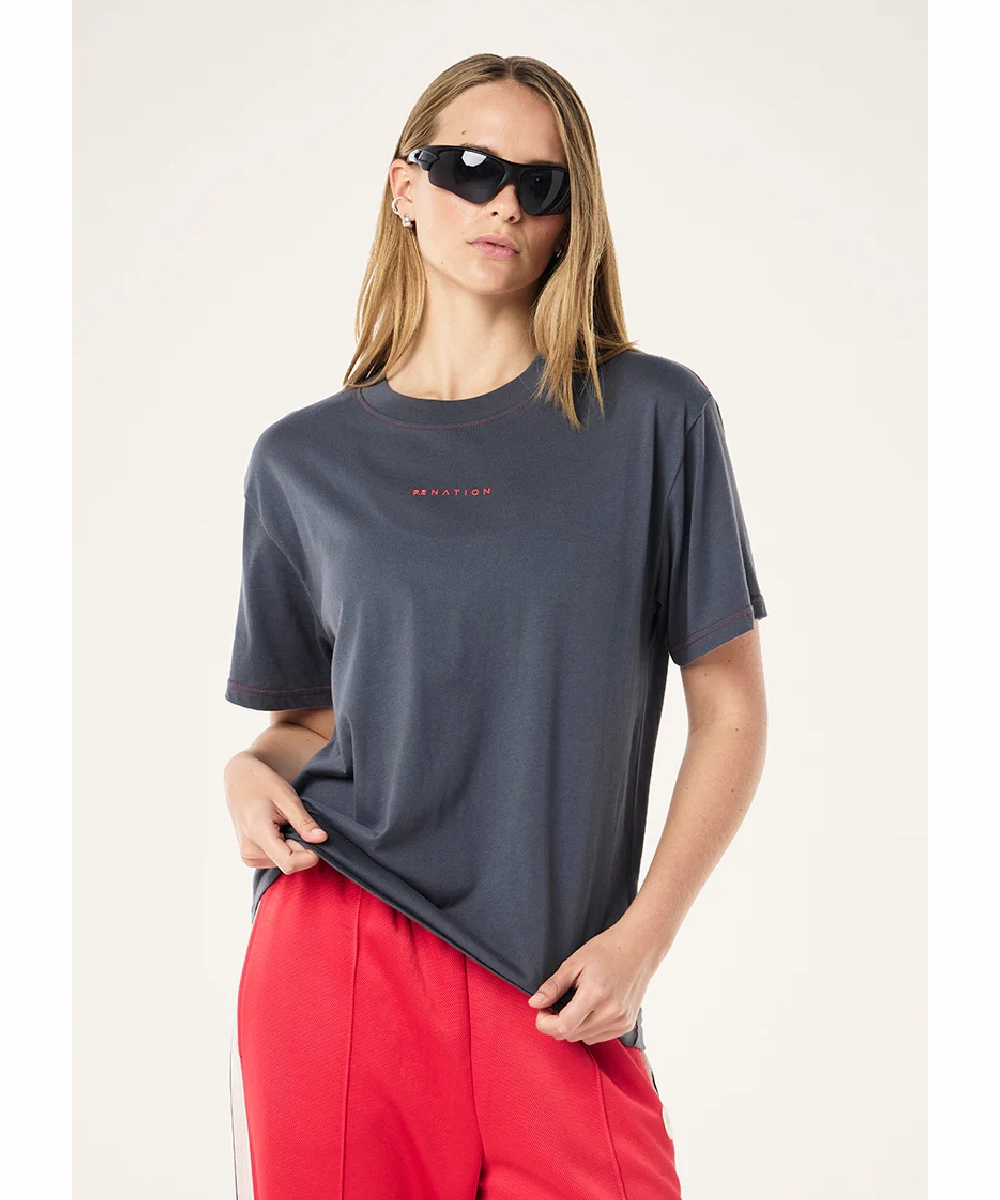 P.E Nation Shift Tee (Marine Blue) Compression Fit Wool Fit