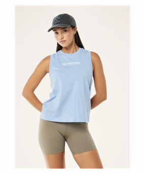P.E Nation Shuffle Tank (Dusty Blue) Urban Pulse