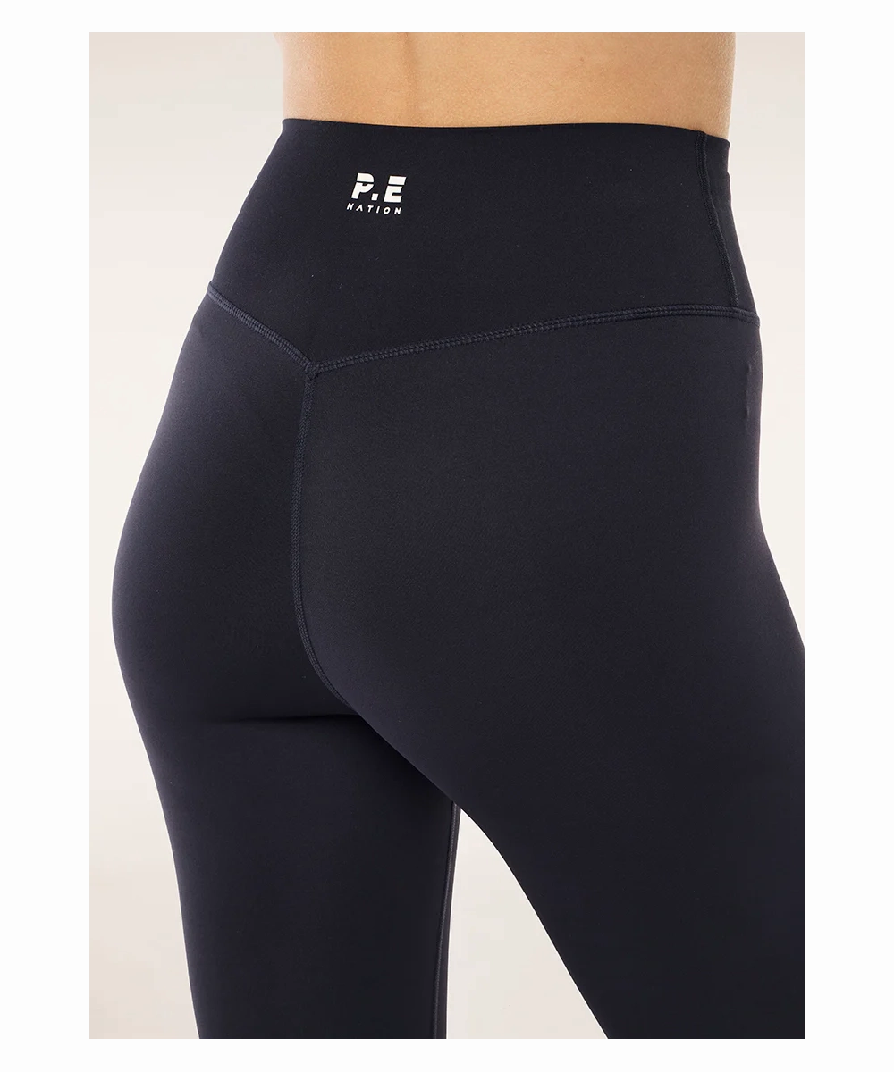 P.E Nation Signature F/L Legging (Dark Sapphire) Silver Glow Wild Mood