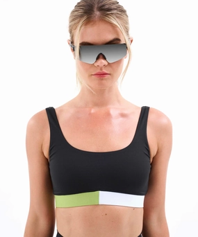 Coastal Chic P.E Nation Sprint Time Sports Bra (Black)