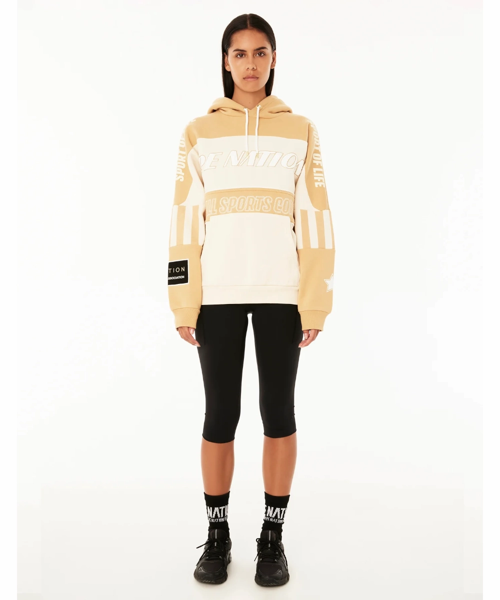 Seamless transition Aura Core P.E Nation Surpass Hoodie (Sand)