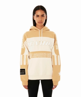 P.E Nation Surpass Hoodie (Sand) Reflective Safety Accents Saga Fit