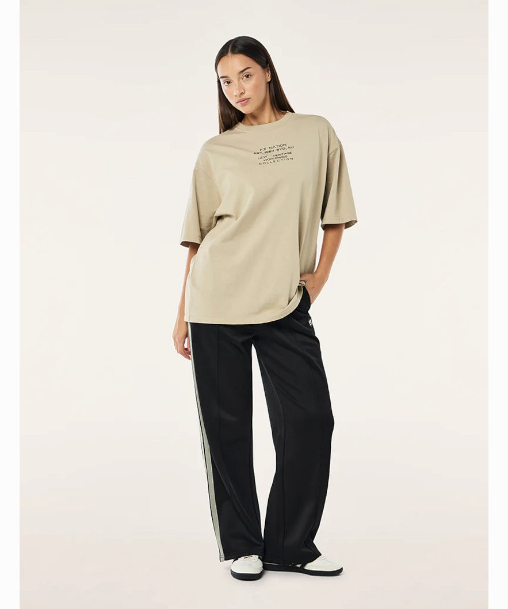 ShockAbsorbent Padding African Bold P.E Nation Tricot Trackpant (Black)