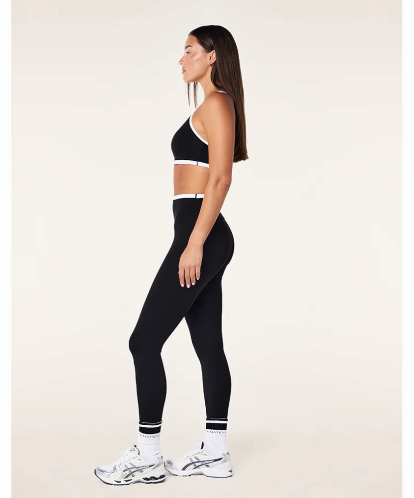 P.E Nation Vita F/L Legging (Black/Optic White) TensionAdjustedWaistband Model Edge