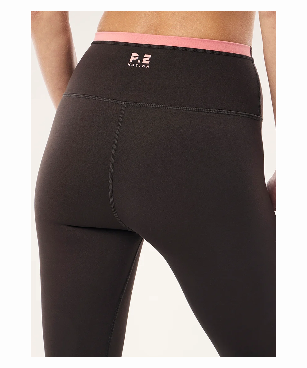 Quick Wear P.E Nation Vita F/L Legging (Licorice/Dusty Pink)