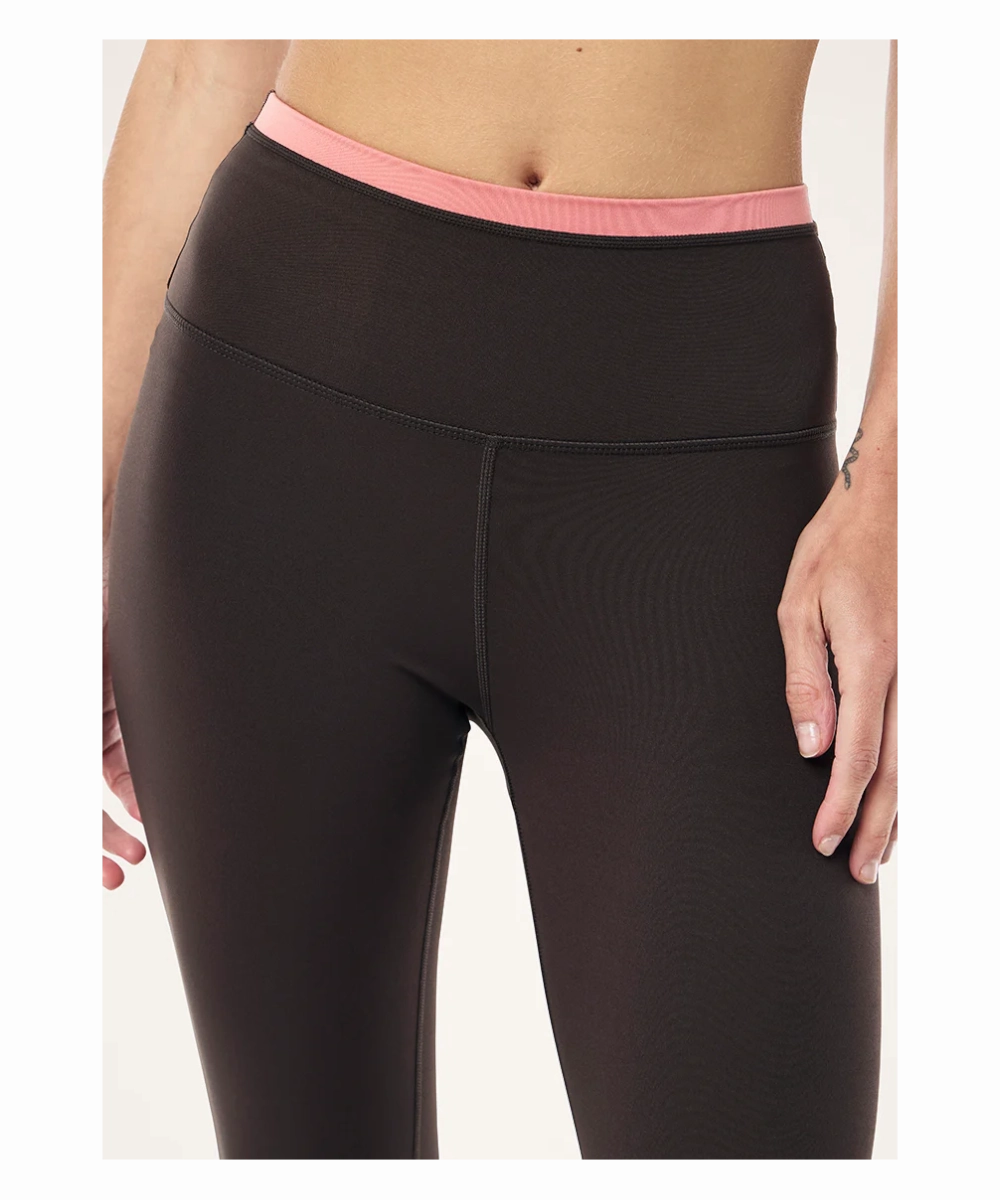 P.E Nation Vita F/L Legging (Licorice/Dusty Pink) Storm Core Prince Core