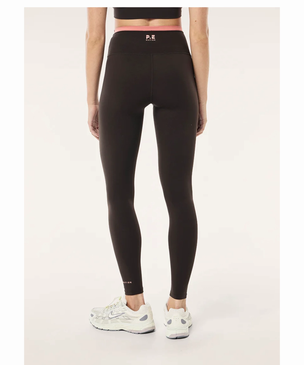 Calm Core Wrinklefree P.E Nation Vita F/L Legging (Licorice/Dusty Pink)