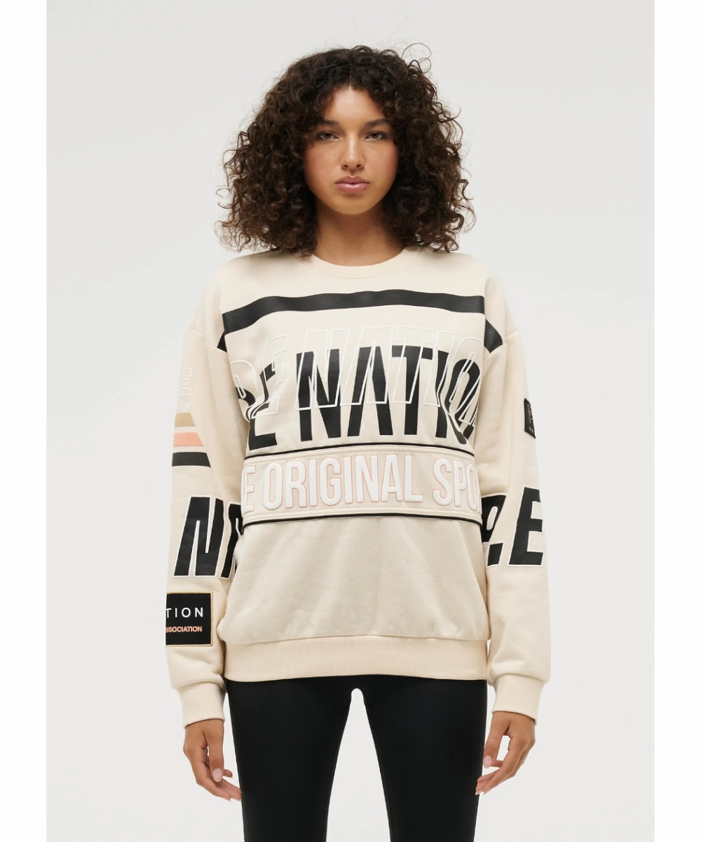 Travel Vibe P.E Nation Westbrook Sweat (Pearled Ivory)