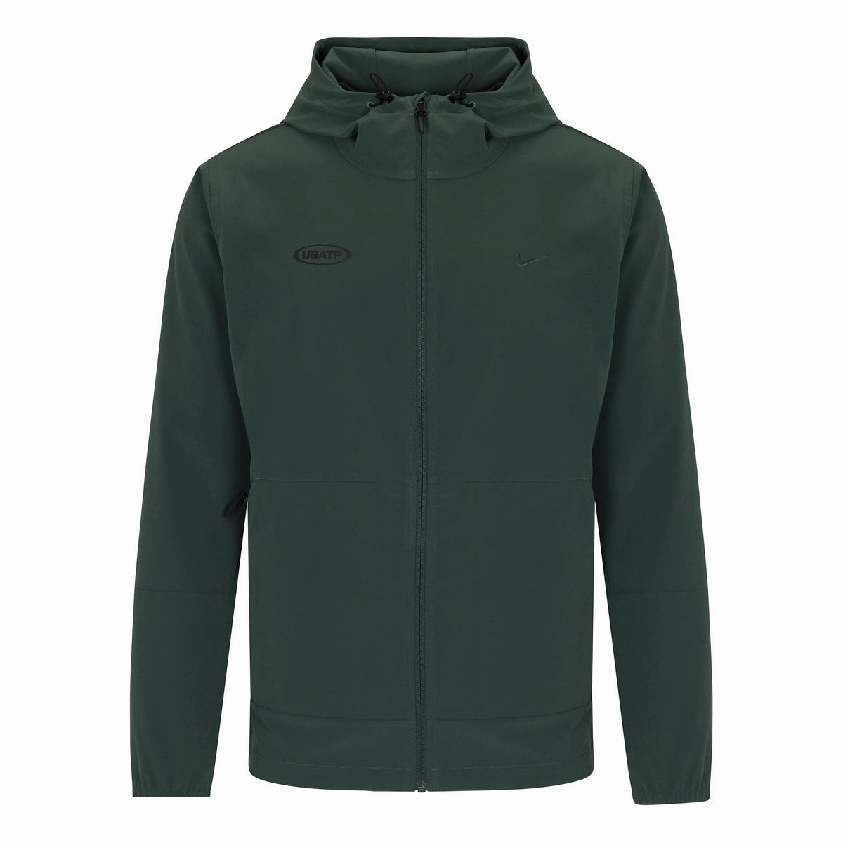Hypoallergenic fabric Nike USATF Men's Water-Repellent Hooded Versatile Jacket