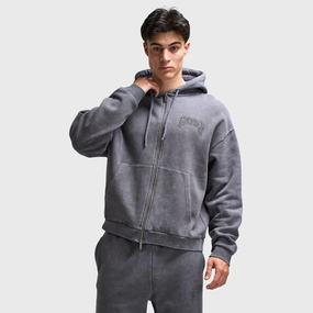 Supply & Demand Barron Full Zip Hoodie / Washed Magnet Weekend Style TearResistantFabric