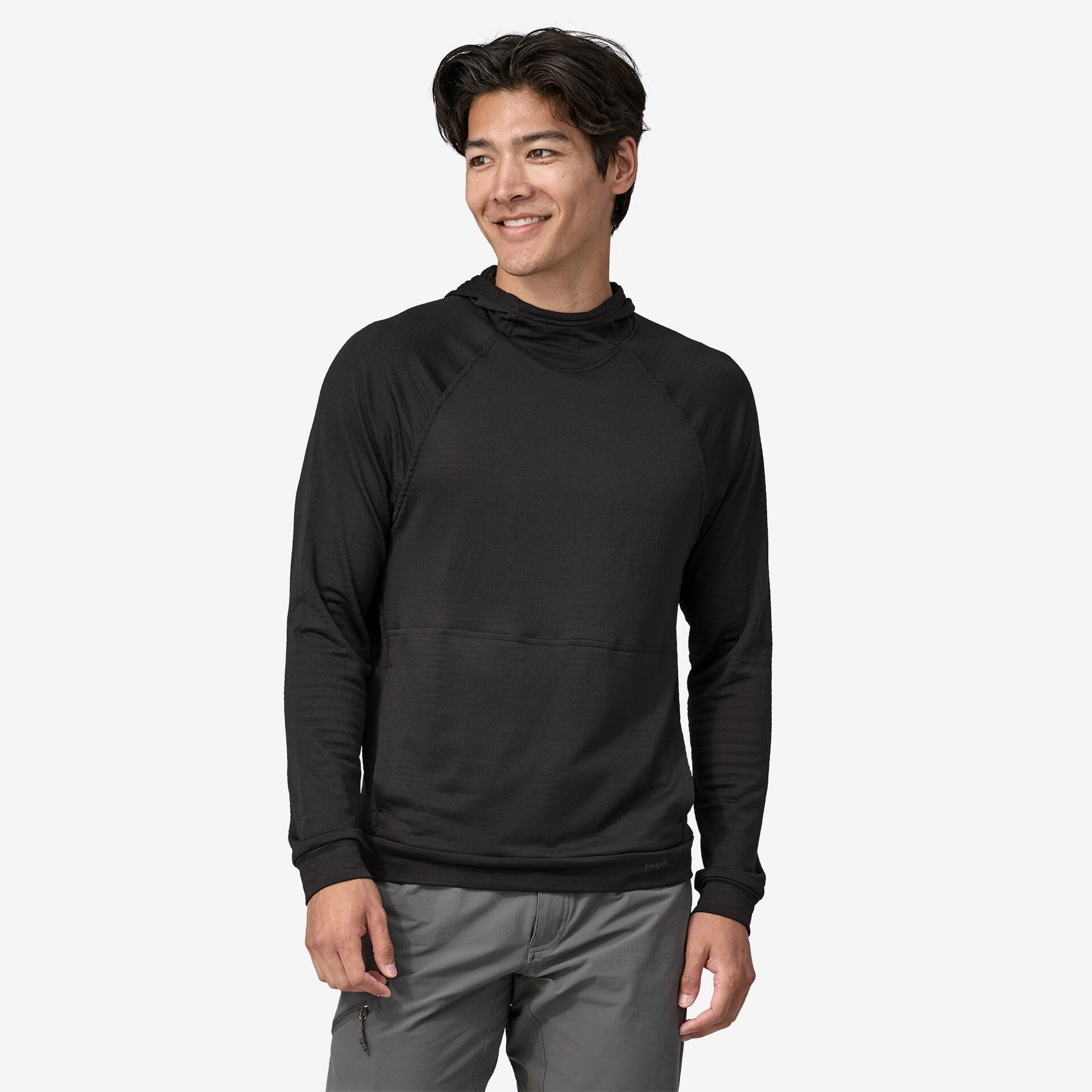 Patagonia Men's Capilene Thermal Hoody Black Joy Ease NonBindingCollar