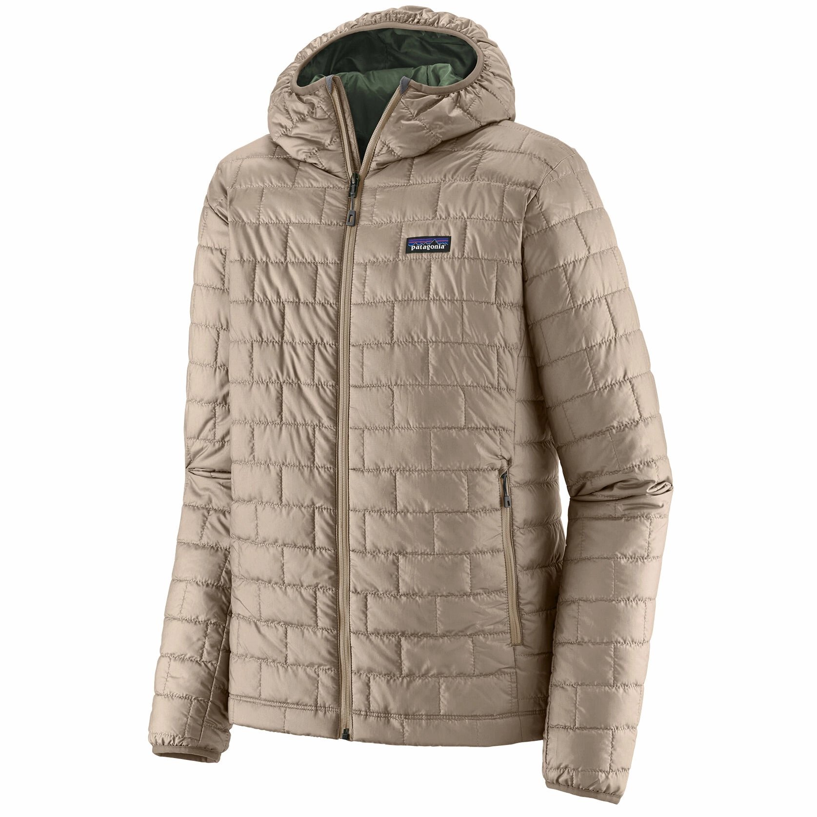 Patagonia Men's Nano Puff Hoody Seabird Grey MoistureControlClothing Mesh Glow