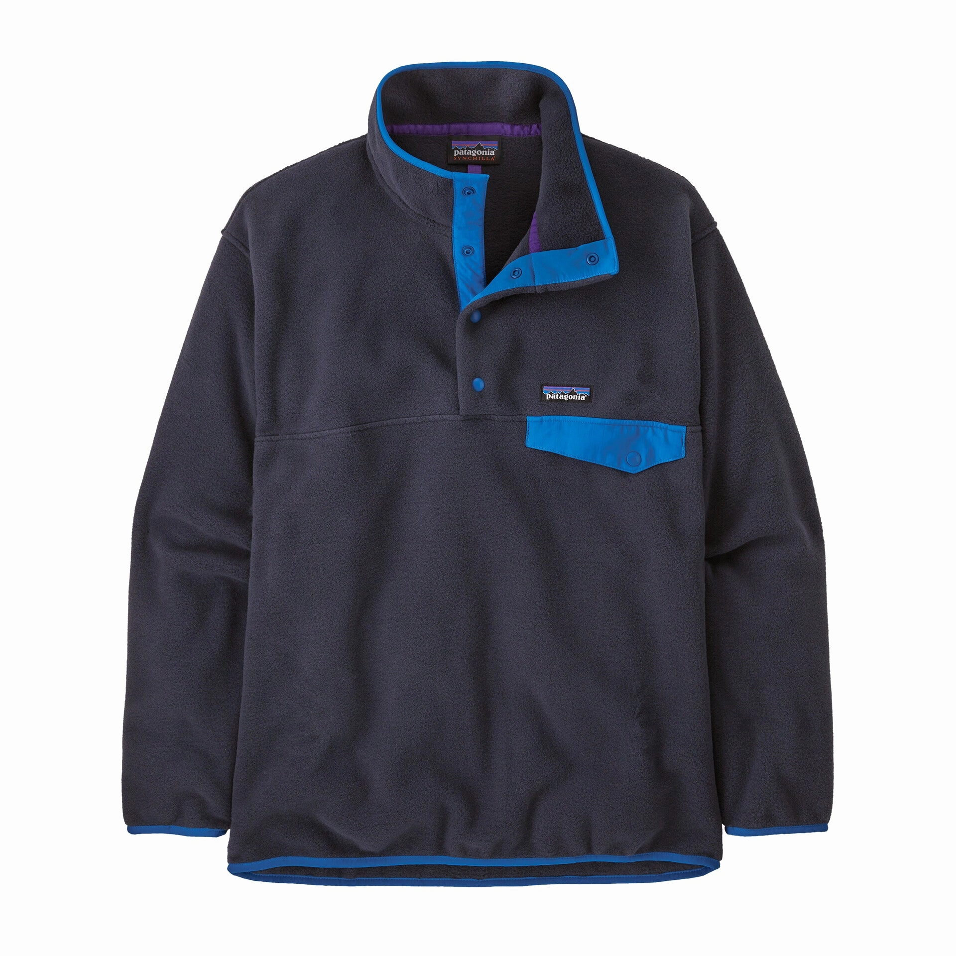 HygroscopicFiber Patagonia Men's Synchilla Snap-T Fleece Pullover Pitch Blue