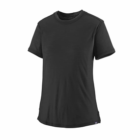 Patagonia Women's Capilene Cool Merino Tee Black AntiPilling Surface